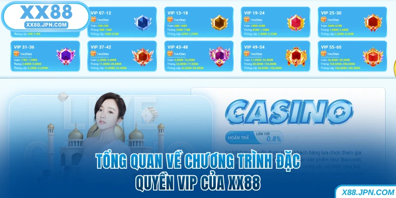 Tổng quan về chương trình đặc quyền VIP của XX88